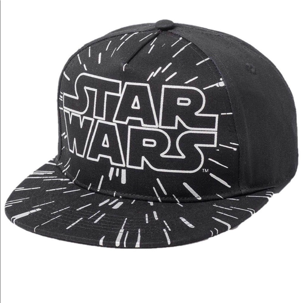 Kids' Star Wars Flat Top Baseball Cap Hat - Black